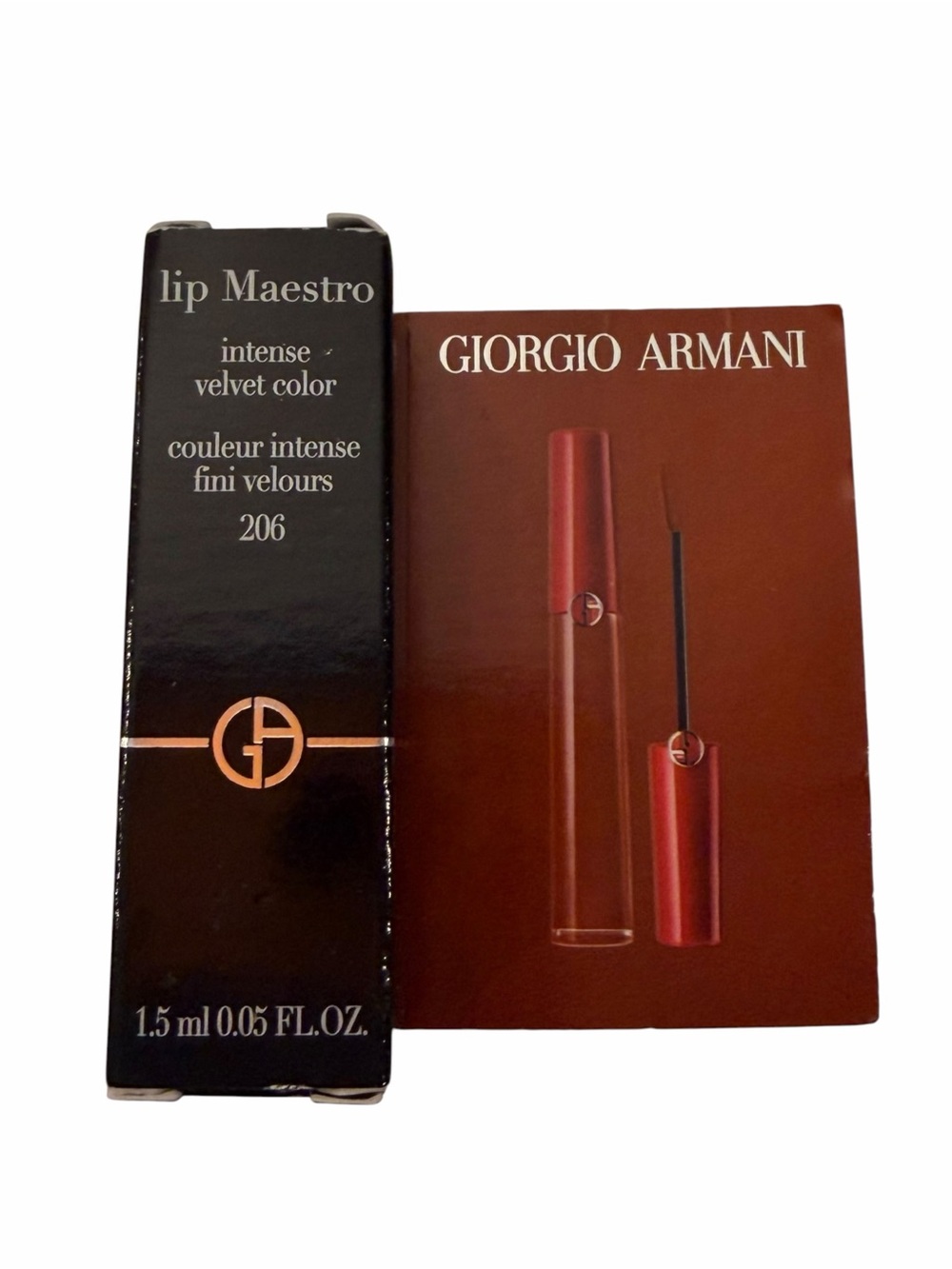 GIORGIO ARMANI BEAUTY Lip Maestro Liquid Matte Lipstick 1.5ml MINI Sample 206